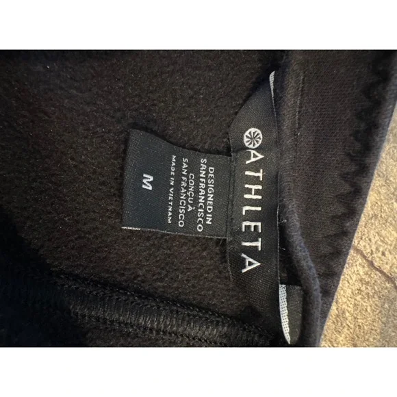 Athleta Jacket‎ Full Zip Black Detail Womens Size M EUC - Picture 7 of 7